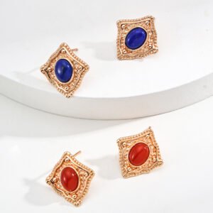 Sterling Silver Red Agate Earrings/Lapis Lazuli Earrings