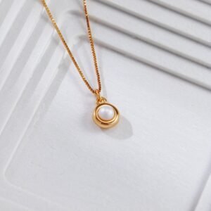 Sterling Silver Pearl Necklace