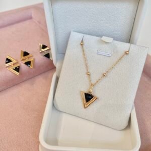 Gold and Silver Triangle Set