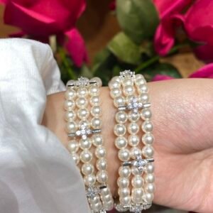 Three-Strand Swarovski Pearl Bracelet